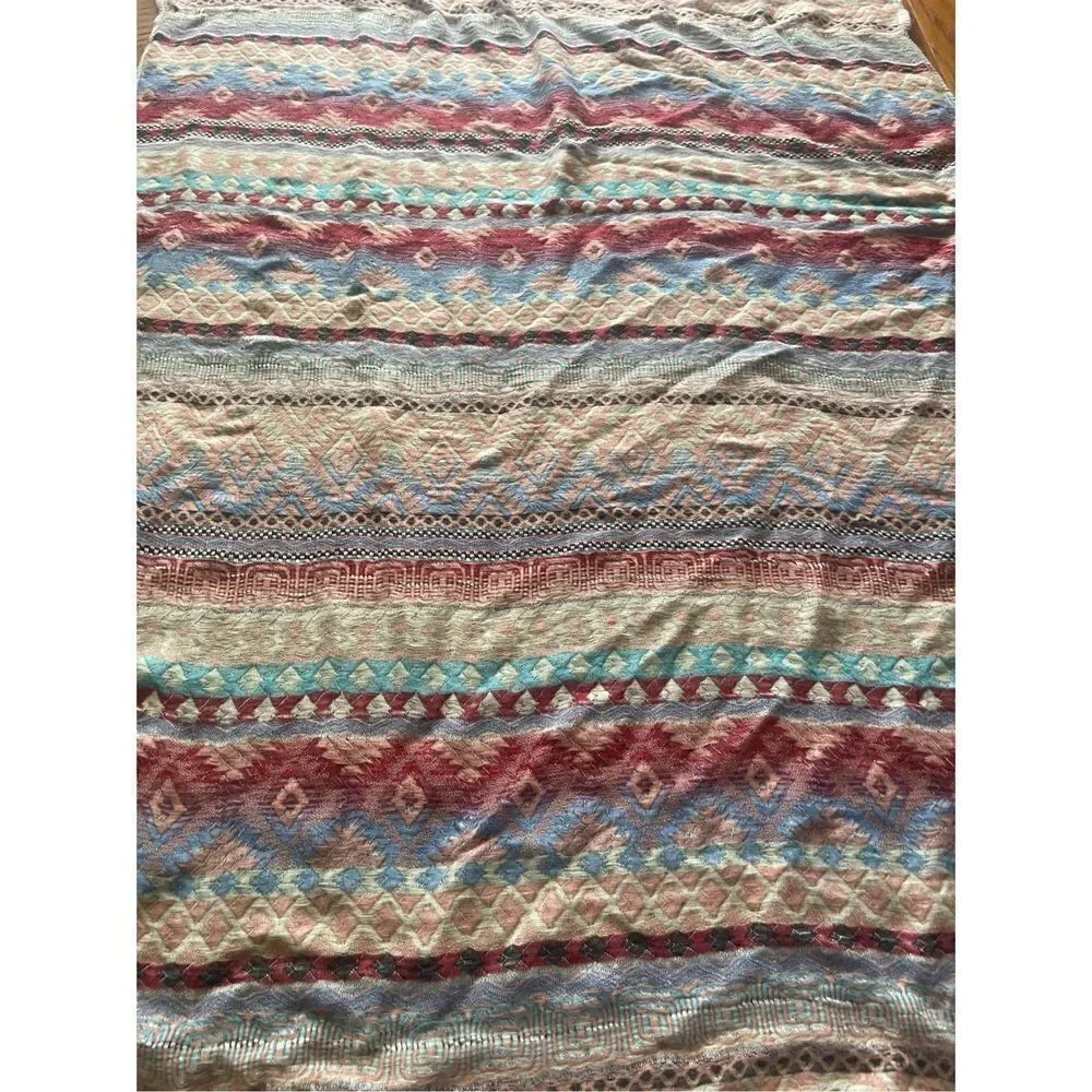 Southwestern Table Runner Aztec Geometric Design 62 X 26